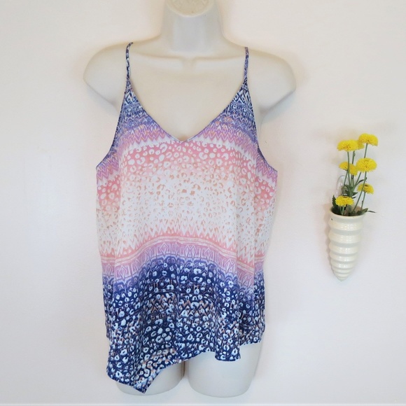 Rory Beca Tops - Rory Beca Flowy Pastel Spaghetti Strap Tank M